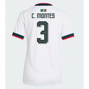 Mexiko Cesar Montes #3 Bortatröja Dam VM 2026 Kortärmad